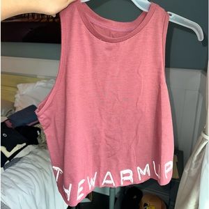 Crop top workout shirt